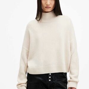 ALL SAINTS INES RECYCLED CASHMERE WOOL BLEND SWEATER